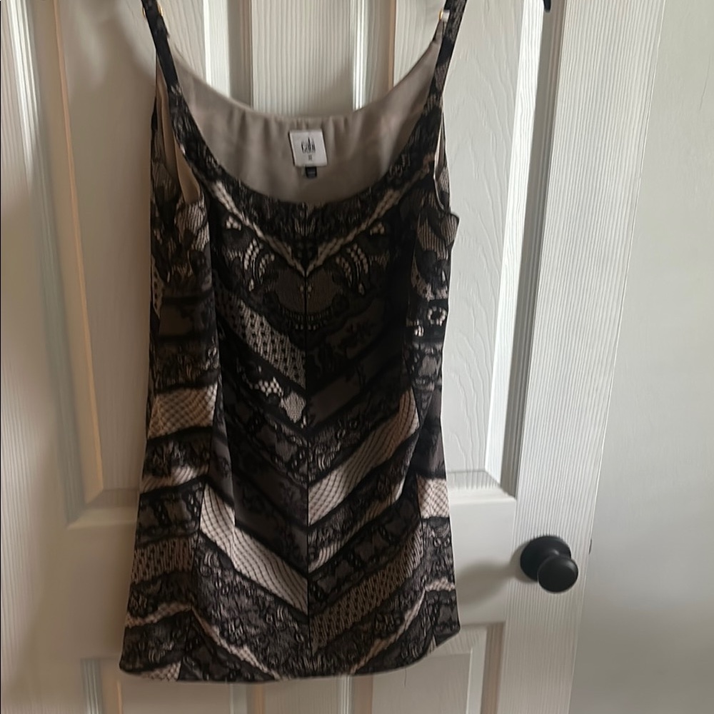 CAbi Black Fitted Camisole with Sequin Detail